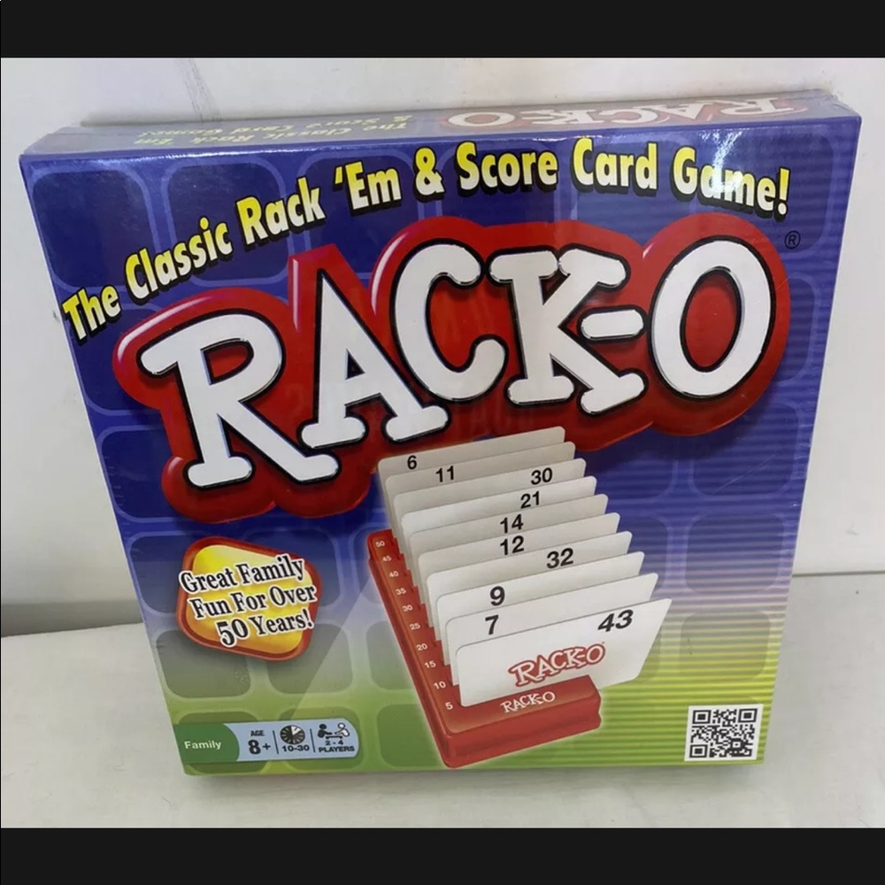 Hasbro RACK-O The Classic Rack 'Em & Score Card Game New & Sealed